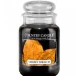 Duża świeca zapachowa z dwoma knotami Golden Tobacco 652g