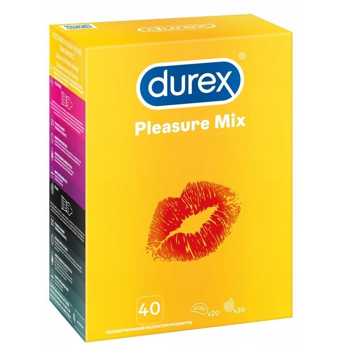 82287201703755757 Pleasure Mix prezerwatywy stymulujące 40szt - obrazek 1