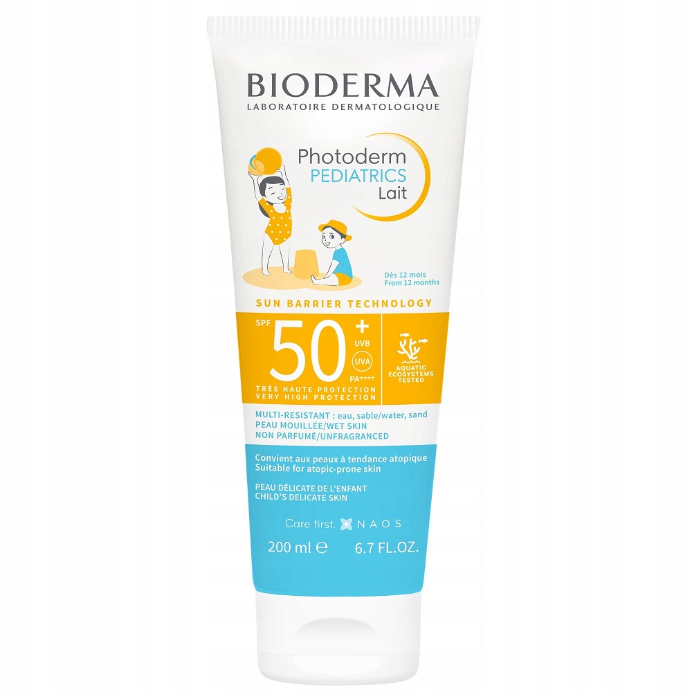 82316641721198803 Photoderm Pediatrics Lait SPF50+ ochronne mleczko dla dzieci 200ml - obrazek 1