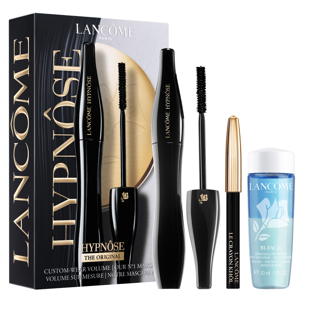 82366451689310503 Hypnose Mascara Gift Set zestaw tusz do rzęs 01 Noir Hypnotic 6.2ml + mini kredka do oczu 01 Noir 0.7g + płyn do demakijażu oczu 30ml - obrazek 1