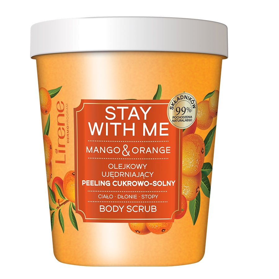 82371291662964605 Stay With Me olejkowy ujędrniający peeling cukrowo-solny Mango & Orange 200g - obrazek 1