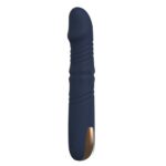 Goddess Collection Afrodite wibrator z funkcją ruchu góra-dół i obracającymi się kuleczkami Granatowy