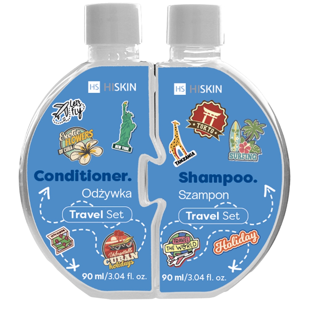 82437591751660775 Puzzle Travel zestaw szampon do włosów 90ml + odżywka do włosów 90ml - obrazek 1
