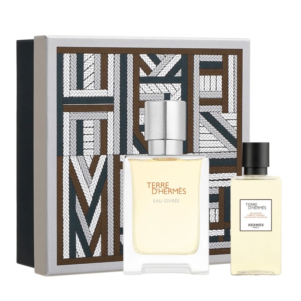82444981714999876 Terre D'Hermes Eau Givree zestaw woda perfumowana spray 50ml + żel pod prysznic 40ml - obrazek 1
