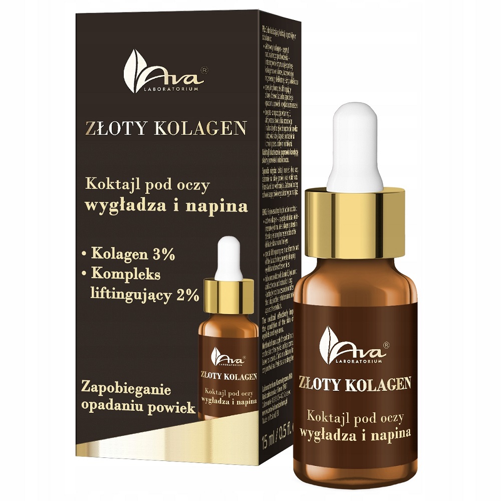 82463421724076331 Złoty Kolagen koktajl pod oczy 15ml - obrazek 1