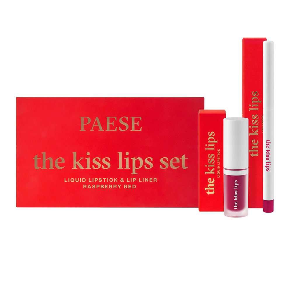 82551131724153694 The Kiss Lips zestaw pomadka i konturówka 05 Raspberry Red - obrazek 1
