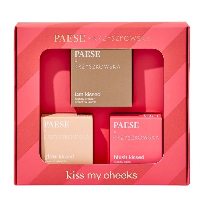 82558661697721860 Kiss My Cheeks 01 zestaw kremowy bronzer 12g + kremowy róż 4g + kremowy rozświetlacz 4g - obrazek 1