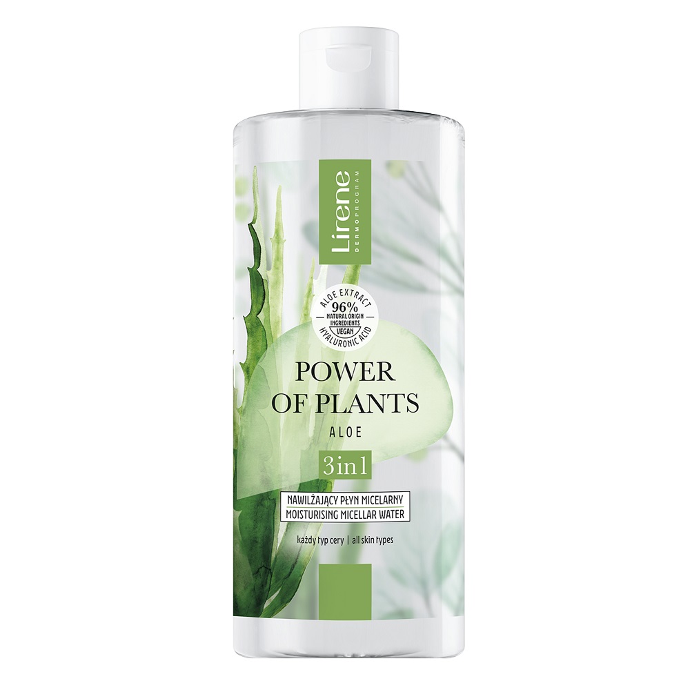 82588661684754240 Power of Plants nawilżający płyn micelarny 3w1 Aloes 400ml - obrazek 1