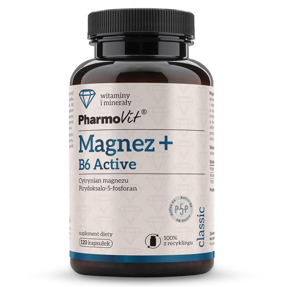 82868661746599098 Magnez + B6 Active suplement diety 120 kapsułek - obrazek 1