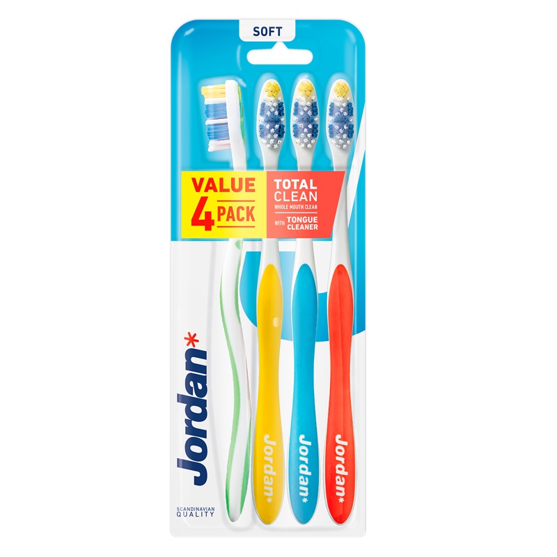 82913461652340340 Total Clean szczoteczka do zębów Miękka 4szt. - obrazek 1