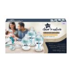 Closer To Nature Advanced Anti-Colic antykolkowy zestaw startowy dla noworodka butelka 150ml x2 + butelka 260ml x2 + szczotka do butelek + smoczek 0-6m