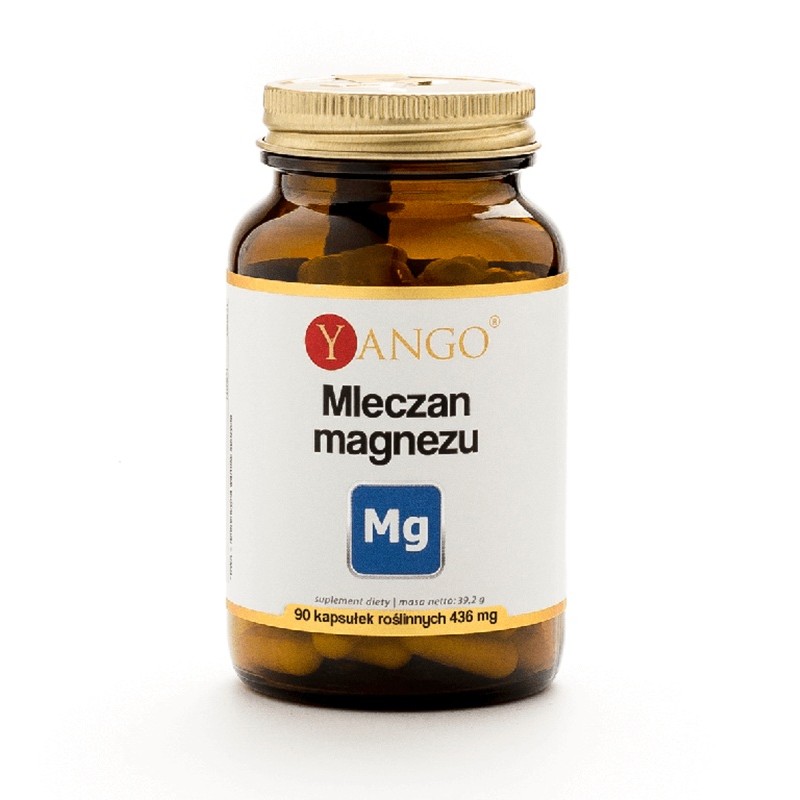 83079051778668941 Mleczan magnezu 436 mg układ nerwowy. mięśnie i kości suplement diety 90 kapsułek - obrazek 1