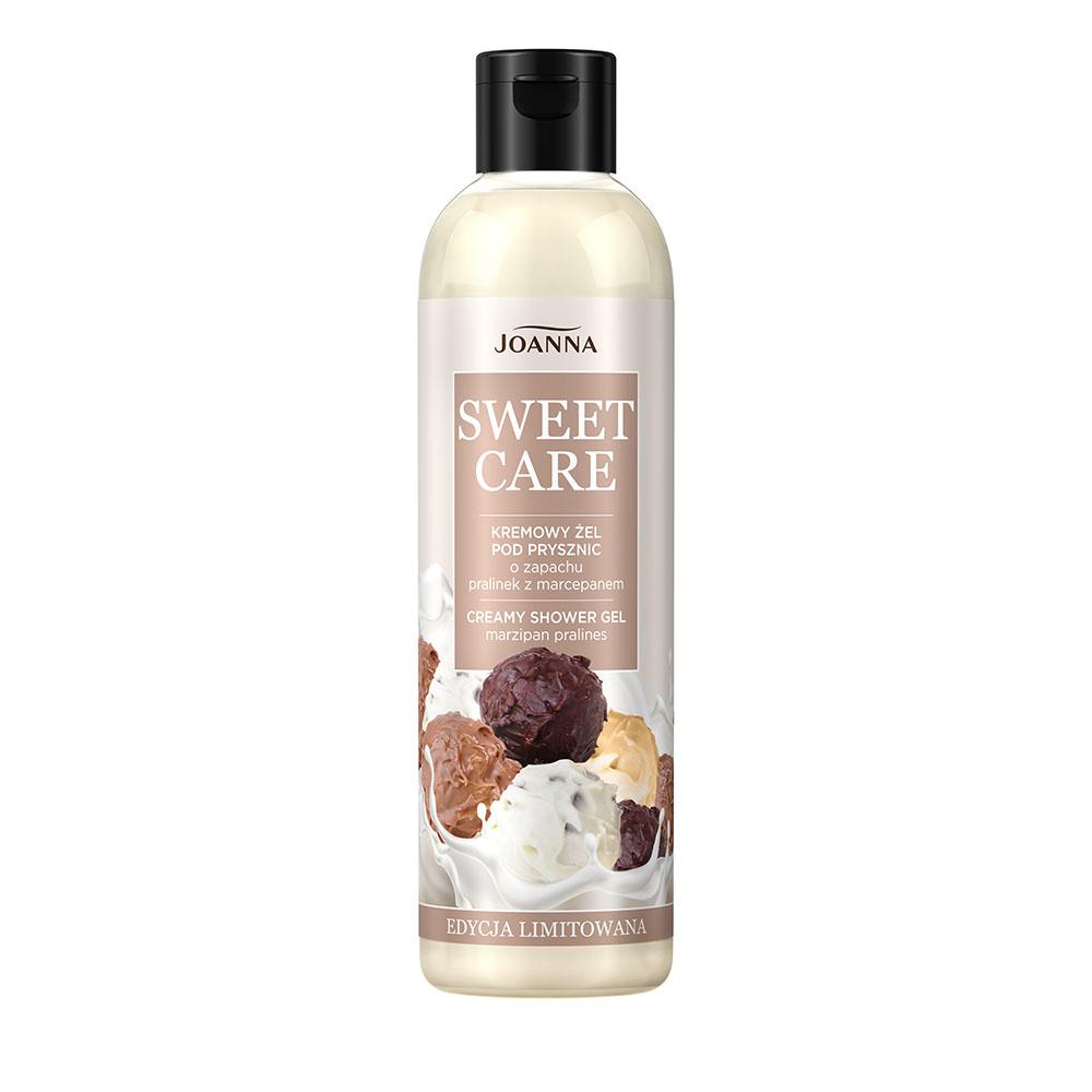 83103791643201540 Sweet Care kremowy żel pod prysznic o zapachu pralinek z marcepanem 240ml - obrazek 1