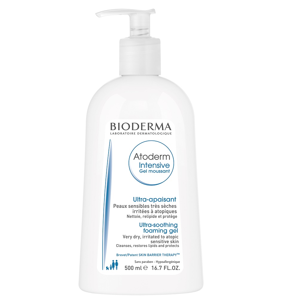 83145751622535947 Atoderm Intensive Gel Moussant natłuszczająco-oczyszczający żel do ciała 500ml - obrazek 1
