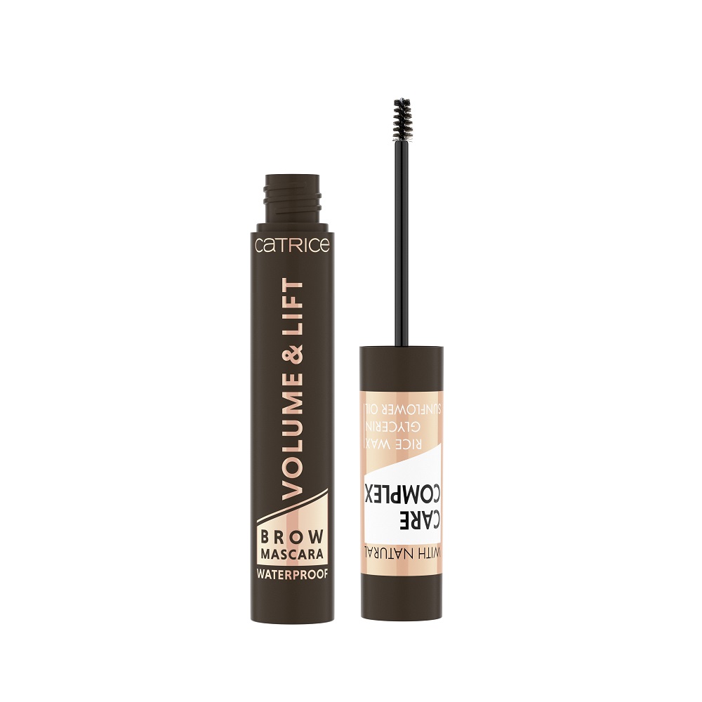 83149481615553770 Volume & Lift Brown Mascara Waterproof wodoodporny pogrubiający i podnoszący tusz do brwi 040 Dark Brown 5ml - obrazek 1
