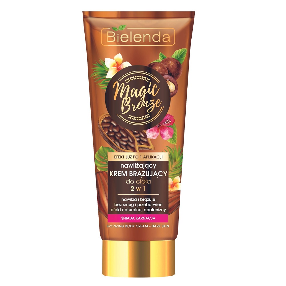 83210901715876344 Magic Bronze nawilżający krem brązujący do ciała 2w1 ciemna karnacja 200ml - obrazek 1