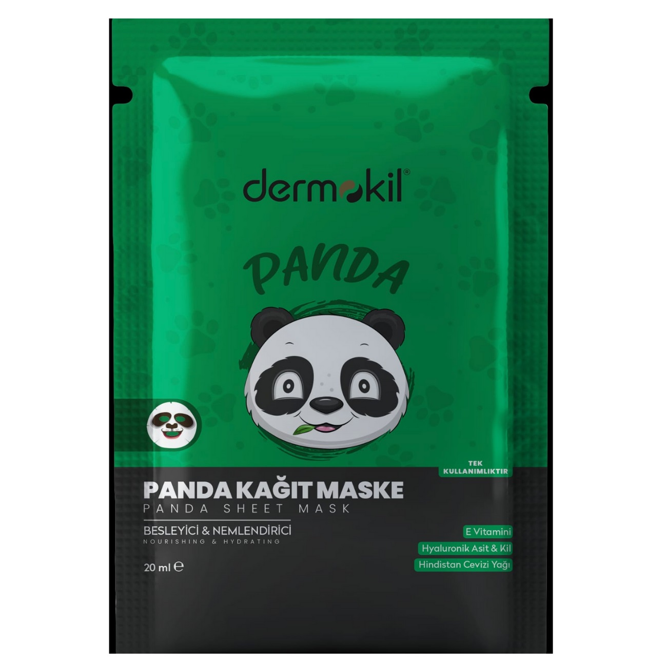 83251221691067862 Sheet Mask maseczka do twarzy w płachcie Panda 20ml - obrazek 1