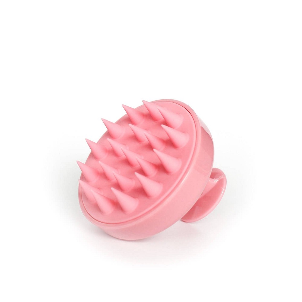 83278141621438800 Silicone Shampoo Brush szczotka-masażer do mycia włosów Różowy - obrazek 1