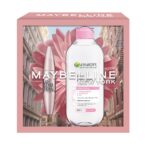 Zestaw Lash Sensational Full Fan Effect Mascara tusz do rzęs Black 9.5ml + Garnier Skin Naturals płyn micelarny 3w1 400ml
