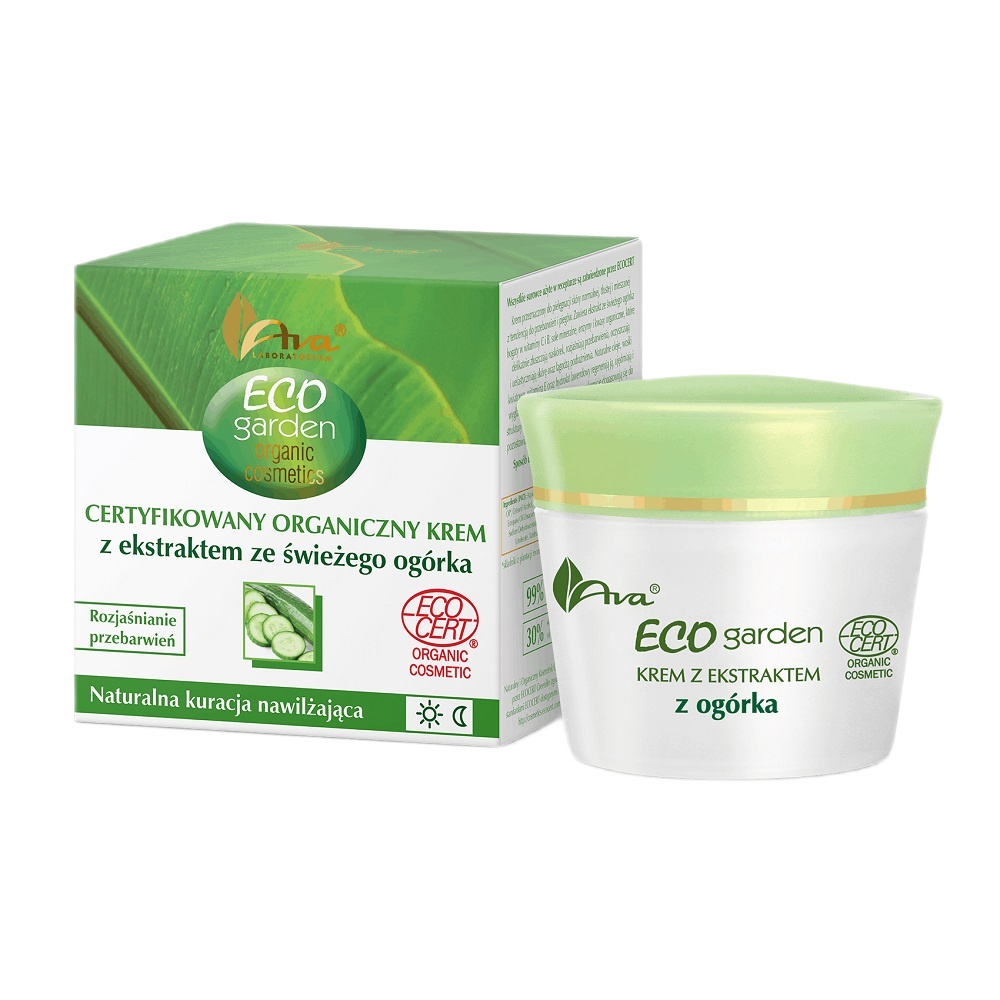 83334081709117465 Eco Garden certyfikowany organiczny krem z ekstraktem ze świeżego ogórka 20+ 50ml - obrazek 1