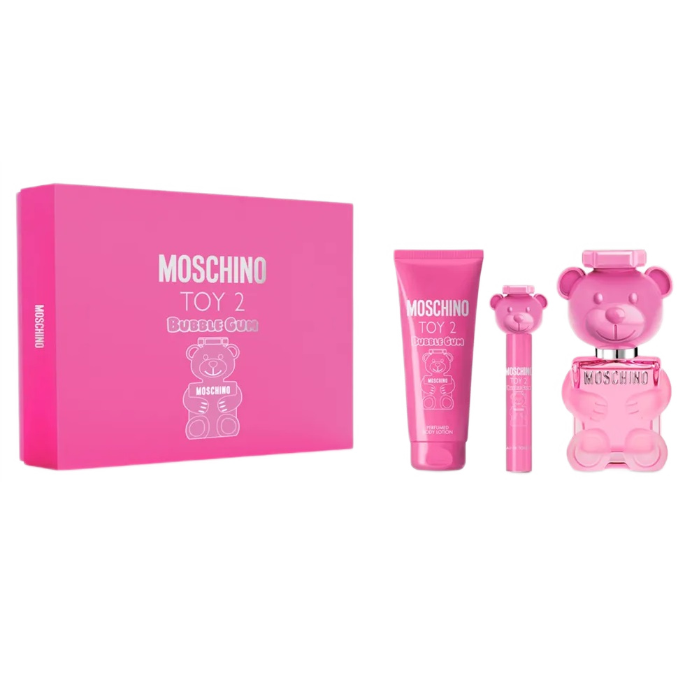83432651709892322 Toy 2 Bubble Gum zestaw woda toaletowa spray 100ml + balsam do ciała 100ml + woda toaletowa spray 10ml - obrazek 1