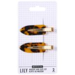 Lily klipsy do włosów do makijażu Deep Leopard Print 2szt