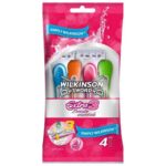 Extra3 Beauty Essentials jednorazowe maszynki do golenia dla kobiet 4szt