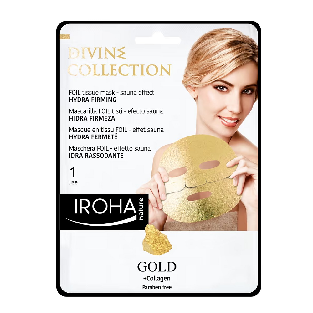 83508341667896292 Gold + Collagen Hydra Firming Face Mask nawilżająco-ujędrniająca maska w płachcie ze złotem i kolagenem 25ml - obrazek 1