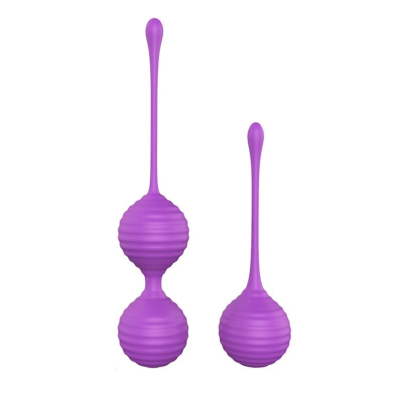 83585181635149545 Pretty progresywne kulki gejszy do ćwiczeń mięśni miednicy Purple 2szt. - obrazek 1