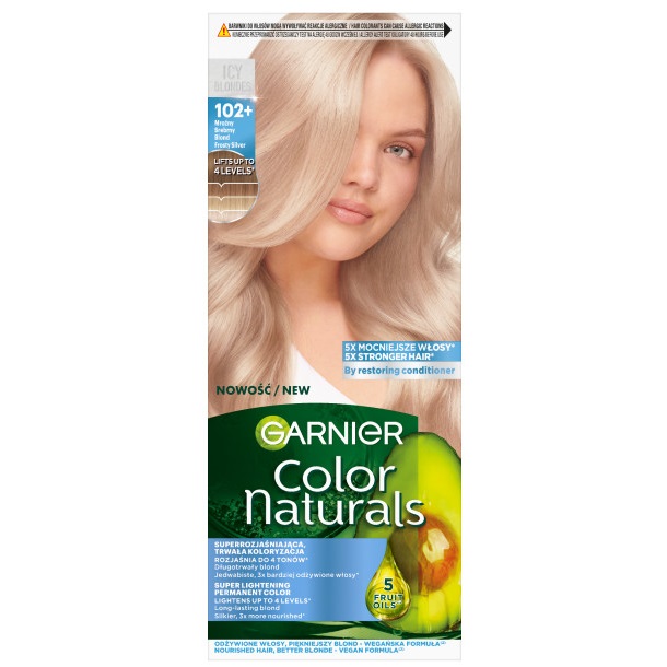 83632331756982369 Color Naturals odżywcza farba do włosów 102+ Mroźny Srebrny Blond - obrazek 1