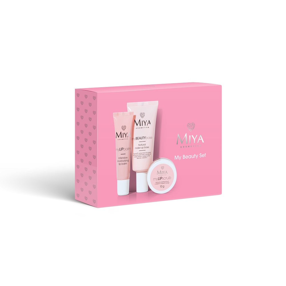 83723751666084747 My Beauty Set zestaw peeling do ust z olejkami i masłem mango 10g + nawilżający balsam do ust 15ml + naturalna baza pod makijaż 30ml - obrazek 1