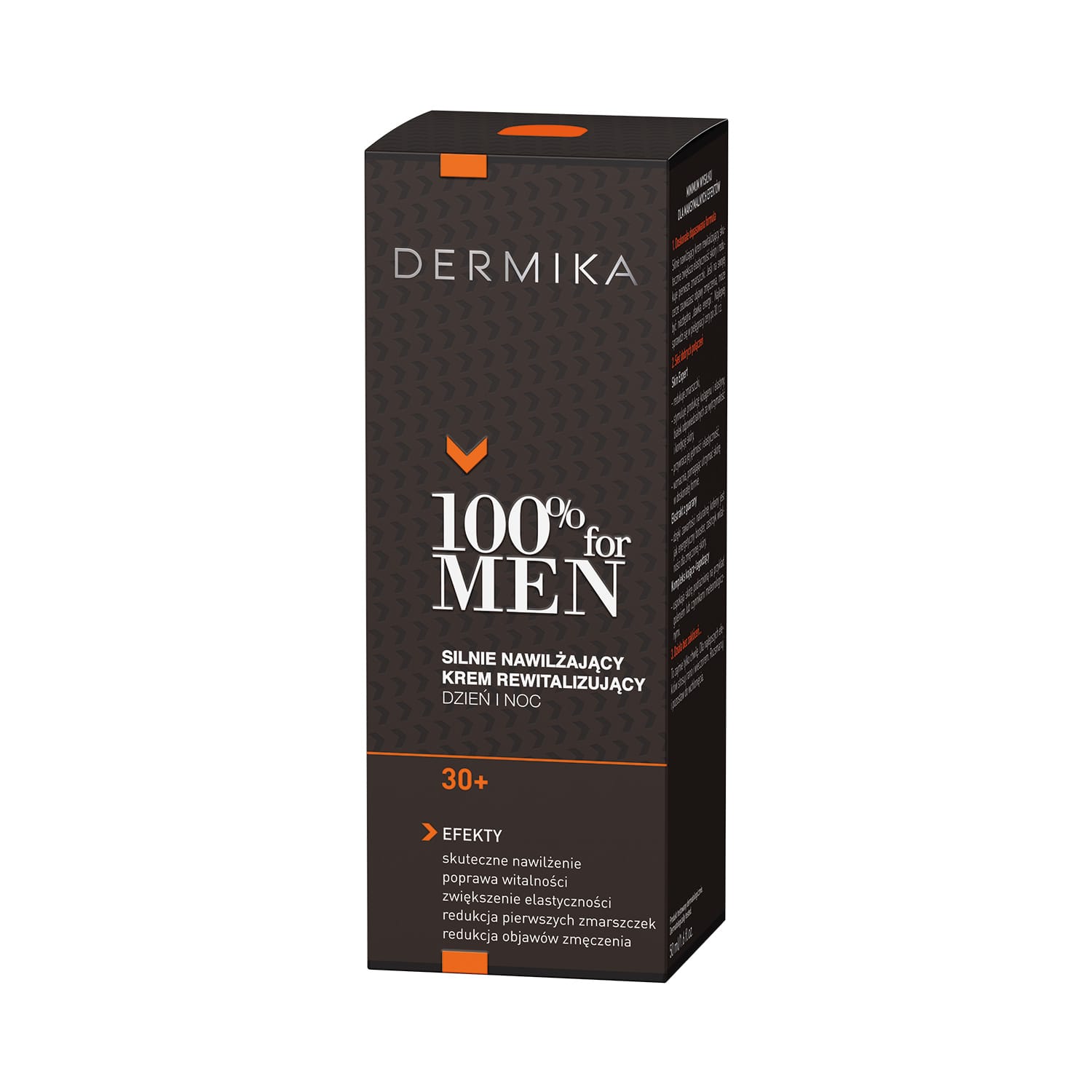 83976861601029063 100% for Men Cream 30+ silnie nawilżający krem rewitalizujący na dzień i na noc 50ml - obrazek 1