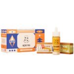 Mężne Trio zestaw olejek do brody 30ml + mydło do włosów i brody 110g + mydło do ciała 110g