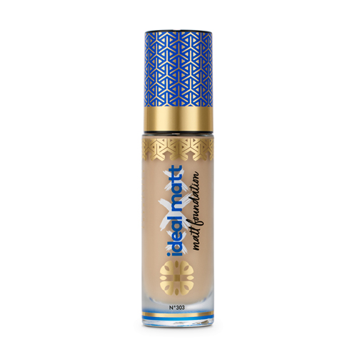 84108741664447810 Ideal Matt Mattifying Foundation mineralny podkład matujący 303 Dark Natural 30ml - obrazek 1