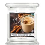 Średnia świeca zapachowa z dwoma knotami White Chocolate Chai 411g