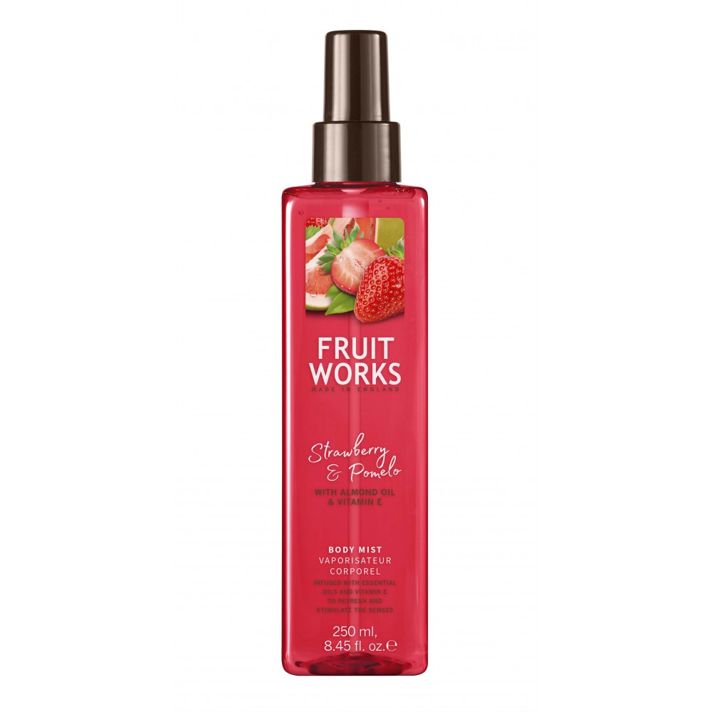 84204261572868061 Fruit Works Body Mist mgiełka do ciała Strawberry & Pomelo 250ml - obrazek 1