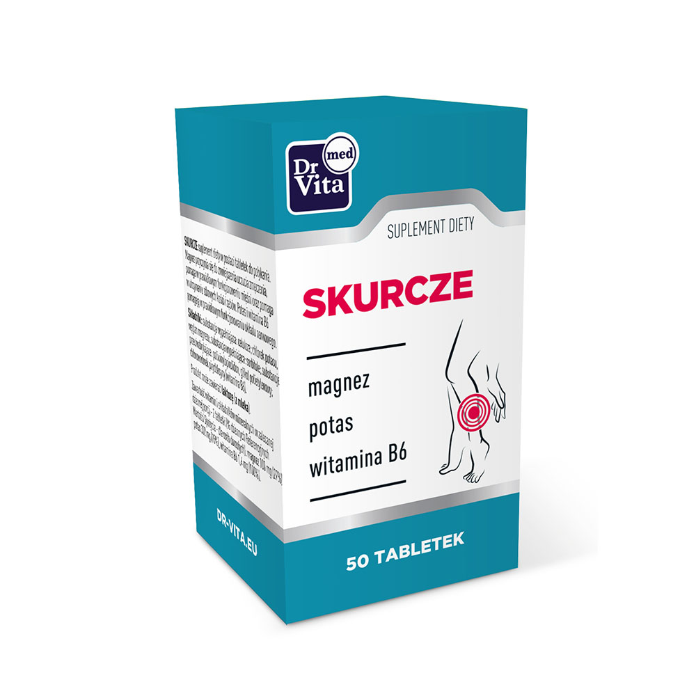 84365231697206039 Skurcze Magnez + Potas + Witamina B6 suplement diety 50 tabletek - obrazek 1