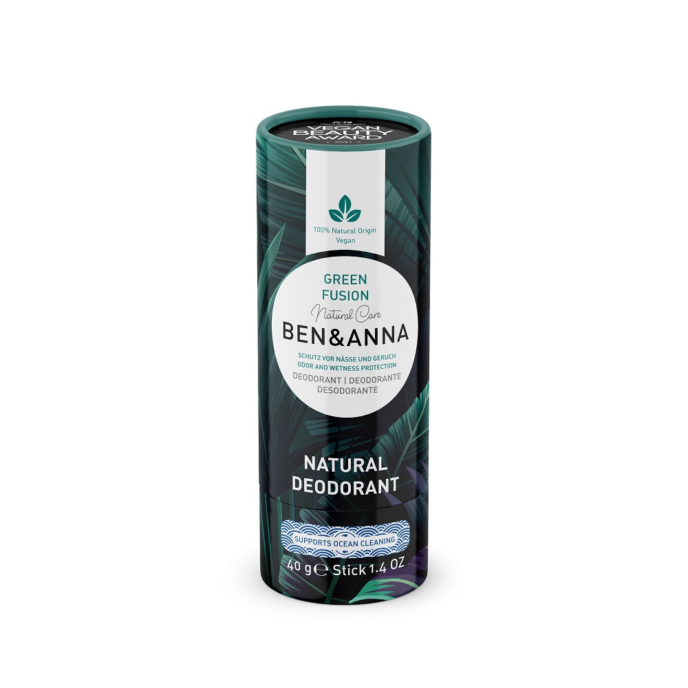 Exclusive Mockups for Branding and Packaging Design Natural Soda Deodorant naturalny dezodorant na bazie sody sztyft kartonowy Green Fusion 40g - obrazek 1