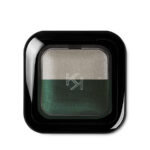 Bright Duo Baked Eyeshadow wypiekany cień do powiek 18 Pearly Steel - Satin Jungle Green 2.5g