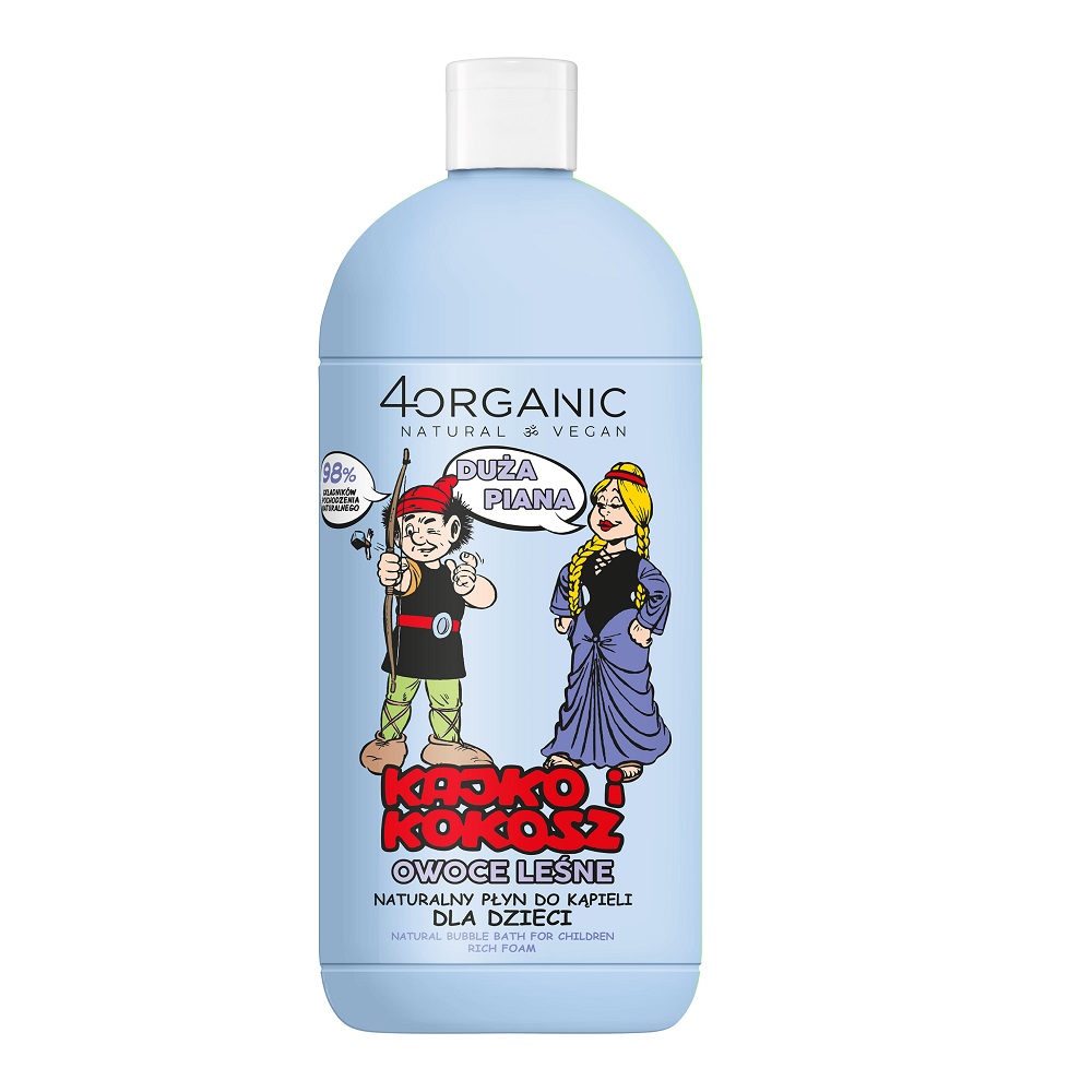 84455711710514085 Kajko i Kokosz naturalny płyn do kąpieli dla dzieci Duża Piana 500ml - obrazek 1