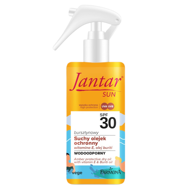 84526231715049409 Jantar Sun bursztynowy suchy olejek ochronny SPF30 150ml - obrazek 1