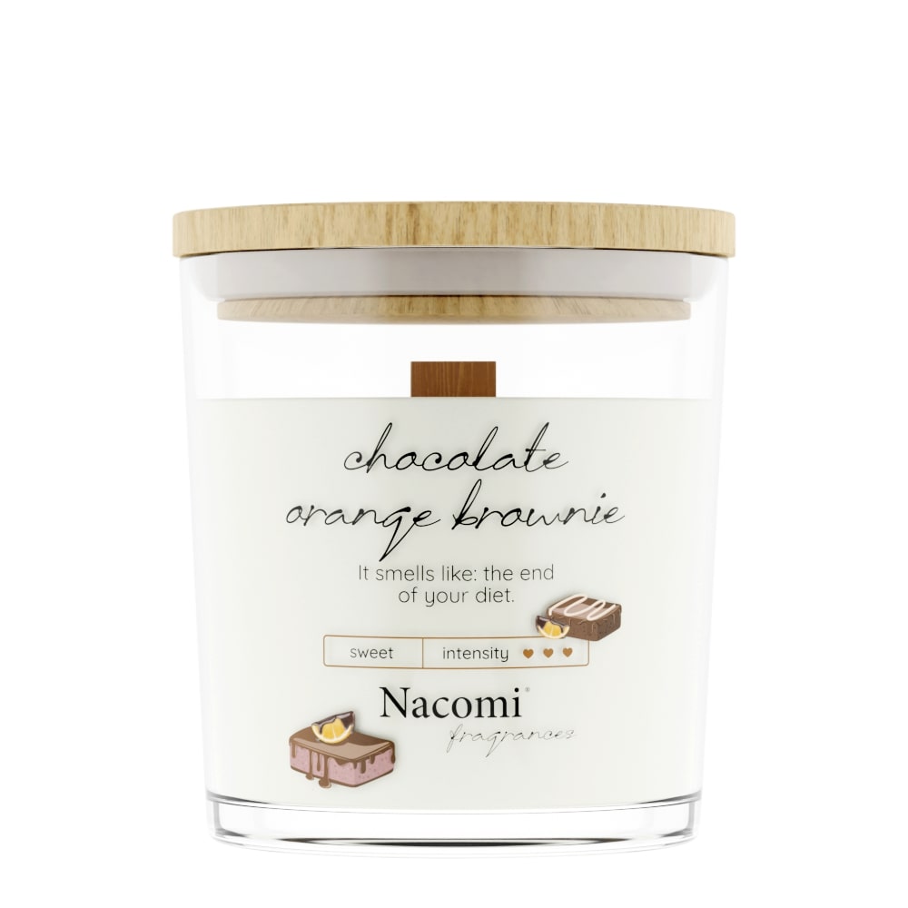84532241699513300 Świeca sojowa Chocolate Orange Brownie 140g - obrazek 1