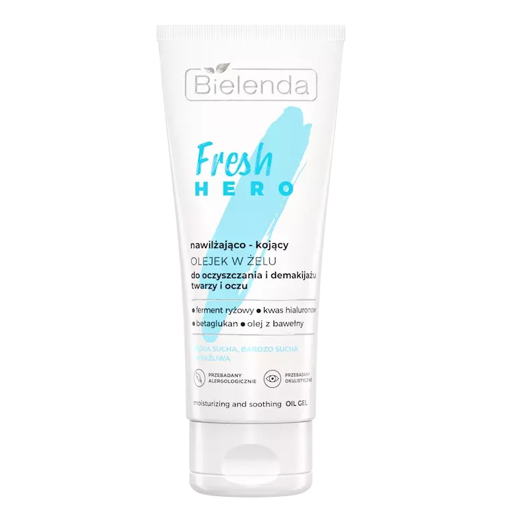 84649741741763058 Fresh Hero nawilżająco-kojący olejek w żelu do oczyszczania i demakijażu twarzy i oczu 90g - obrazek 1