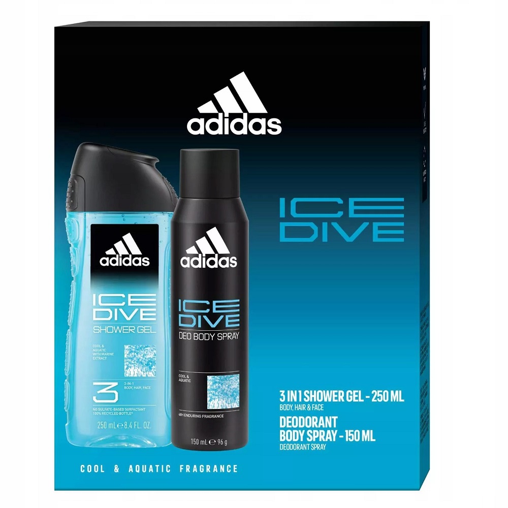 84669561741346152 Ice Dive zestaw dezodorant spray 150ml + żel pod prysznic 250ml - obrazek 1