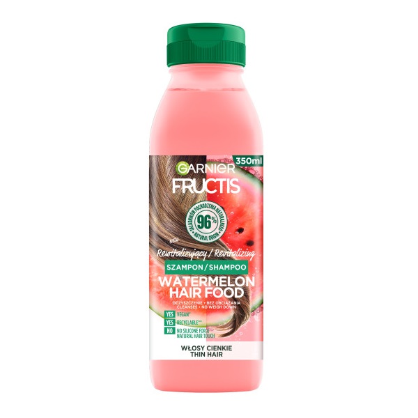 84710211660638765 Fructis Watermelon Hair Food Shampoo rewitalizujący szampon do włosów cienkich 350ml - obrazek 1