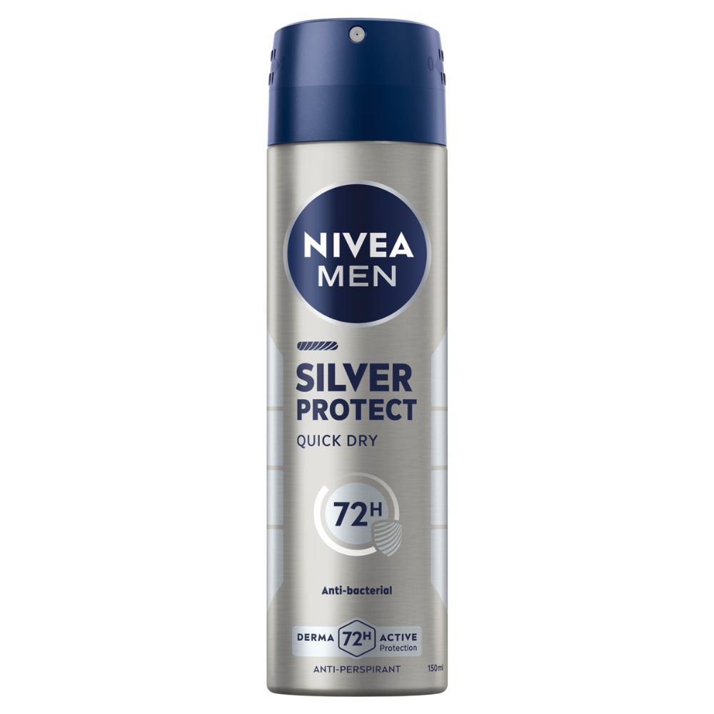 85016291753974021 Men Silver Protect antyperspirant spray 150ml - obrazek 1