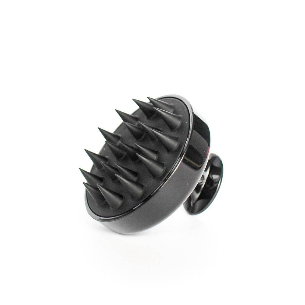 85069501621439172 Silicone Shampoo Brush szczotka-masażer do mycia włosów Czarna - obrazek 1