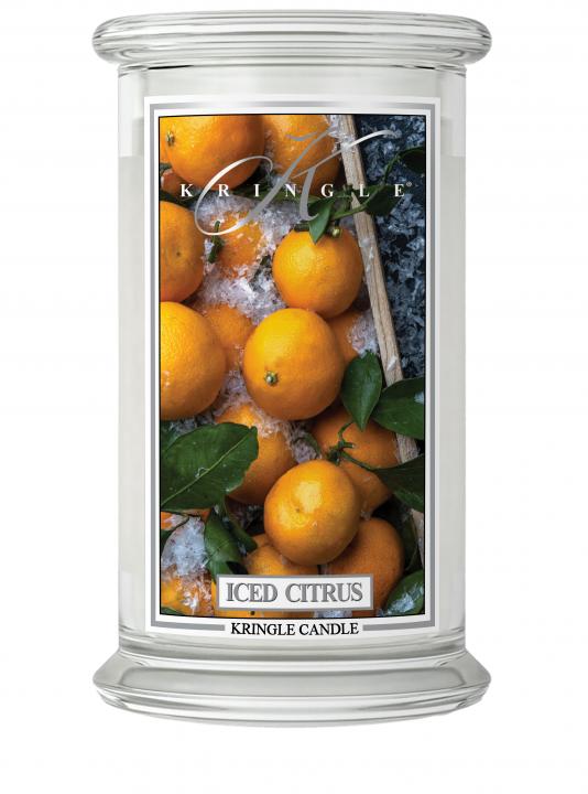 85122501642596148 Duża świeca zapachowa z dwoma knotami Iced Citrus 623g - obrazek 1