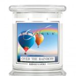 Średnia świeca zapachowa z dwoma knotami Over The Raibow 411g