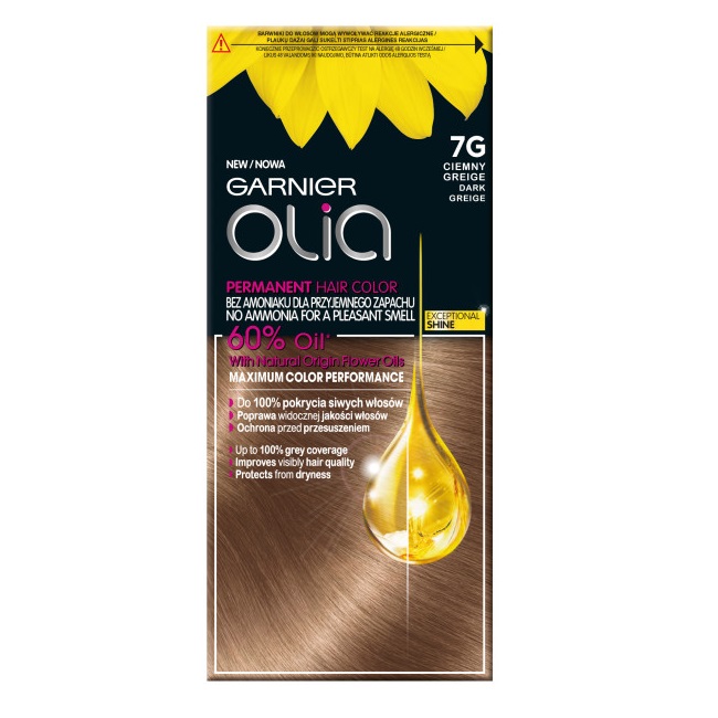 85231591610085440 Olia farba do włosów 7G Ciemny Greige - obrazek 1